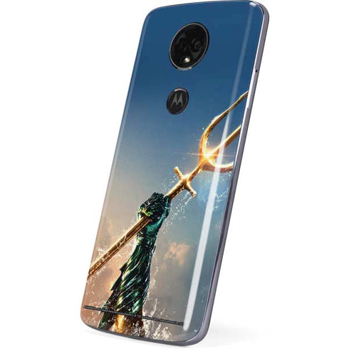 DC Comics Aquaman Movie Poster Trident Moto E5 Plus Skin
