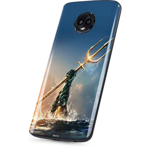 DC Comics Aquaman Movie Poster Trident Moto G6 Skin