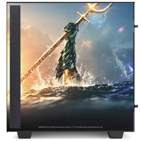 DC Comics Aquaman Movie Poster Trident NZXT H510 Compact ATX Mid-Tower Case Skin