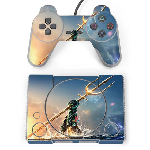 DC Comics Aquaman Movie Poster Trident PlayStation Classic Bundle Skin