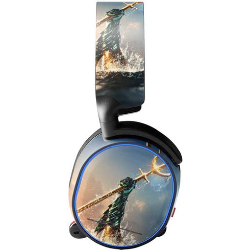 DC Comics Aquaman Movie Poster Trident SteelSeries Arctis 5 Skin