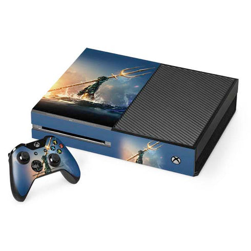 DC Comics Aquaman Movie Poster Trident Xbox One Console and Controller Bundle Skin