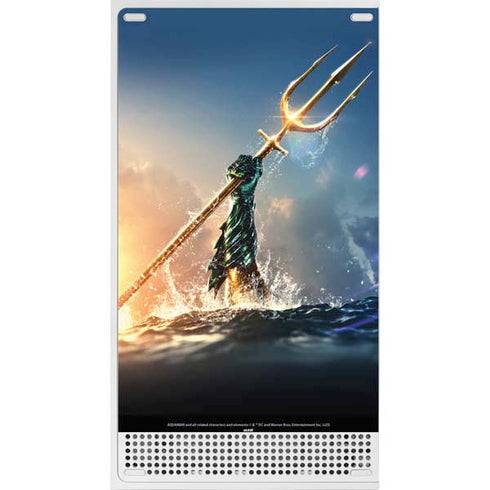 DC Comics Aquaman Movie Poster Trident Xbox Series S Console Skin