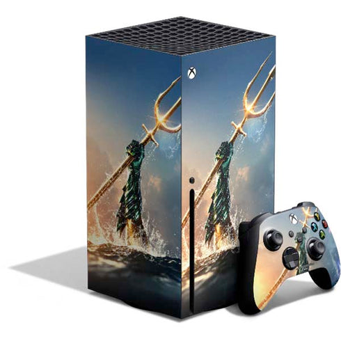 DC Comics Aquaman Movie Poster Trident Xbox Series X Bundle Skin