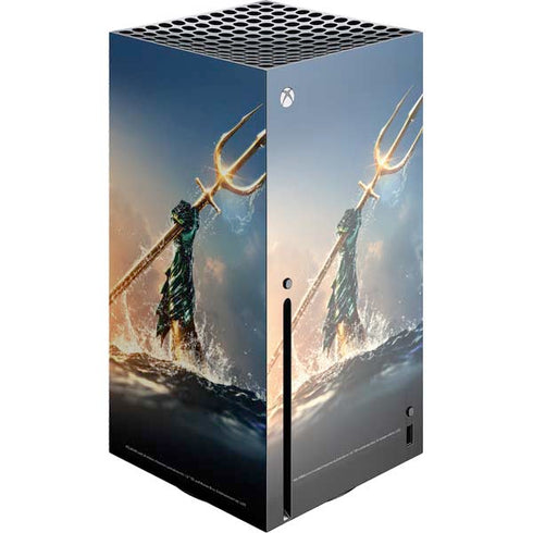 DC Comics Aquaman Movie Poster Trident Xbox Series X Console Skin