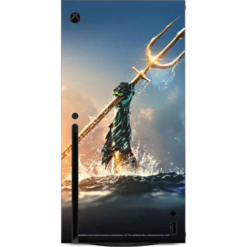 DC Comics Aquaman Movie Poster Trident Xbox Series X Console Skin
