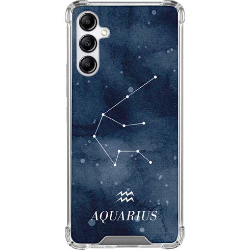 Aquarius Constellation Galaxy A15 5G Clear Case