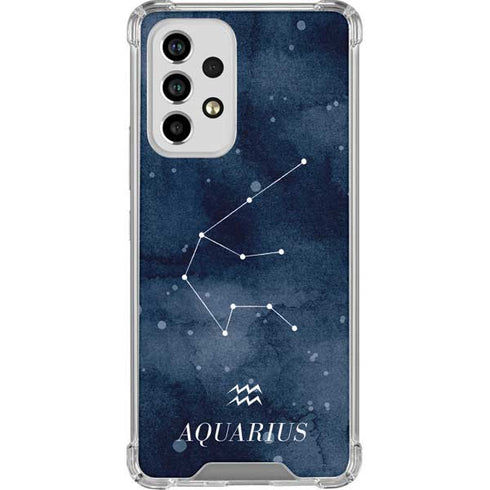 Aquarius Constellation Galaxy A53 5G Clear Case