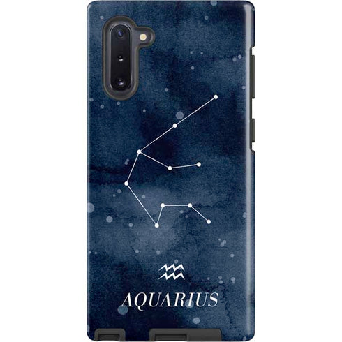 Aquarius Constellation Galaxy Note 10 Pro Case