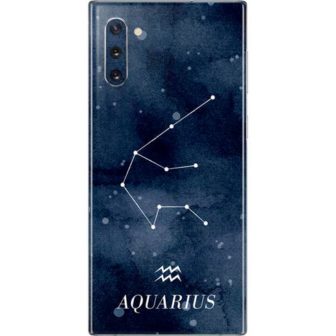 Aquarius Constellation Galaxy Note 10 Skin
