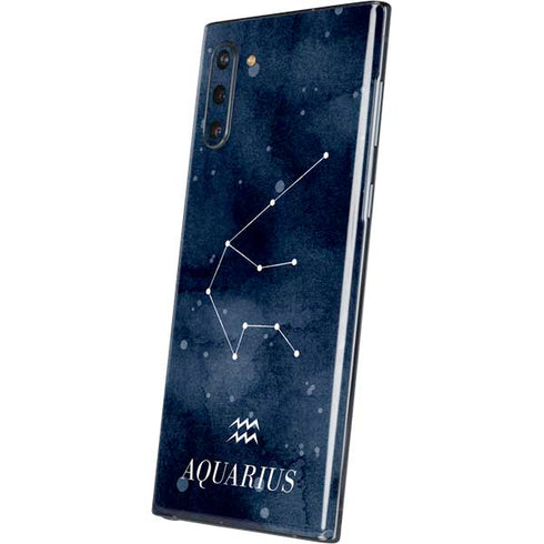 Aquarius Constellation Galaxy Note 10 Skin