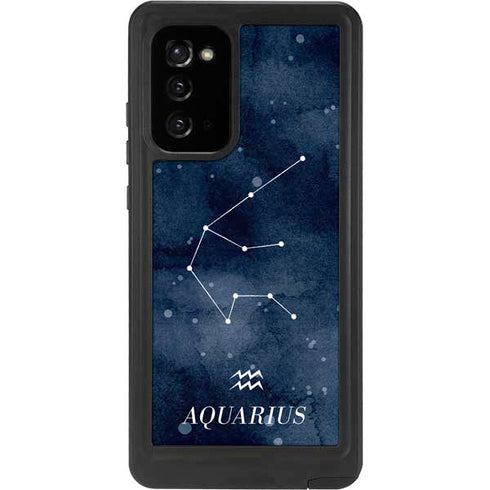 Aquarius Constellation Galaxy Note20 5G Waterproof Case