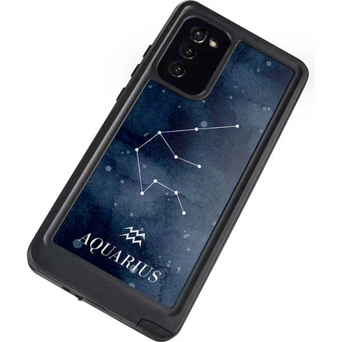 Aquarius Constellation Galaxy Note20 5G Waterproof Case