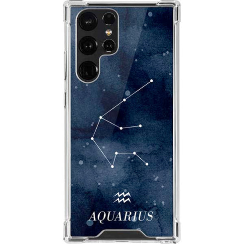 Aquarius Constellation Galaxy S22 Ultra Clear Case
