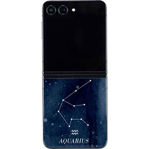 Aquarius Constellation Galaxy Z Flip5 5G Skin