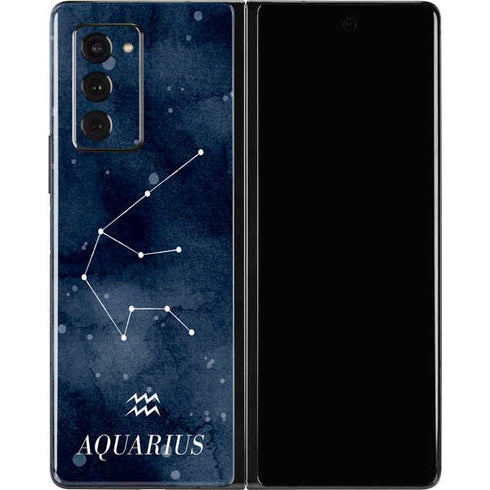 Aquarius Constellation Galaxy Z Fold2 5G Skin