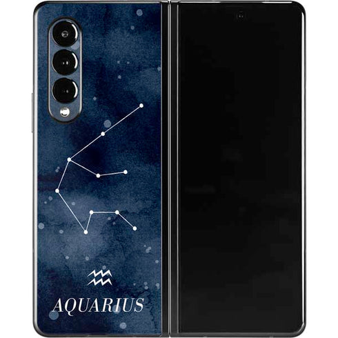 Aquarius Constellation Galaxy Z Fold3 5G Skin