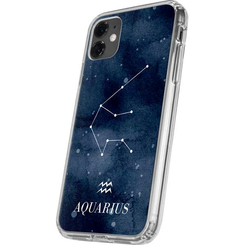 Aquarius Constellation iPhone 11 Clear Case