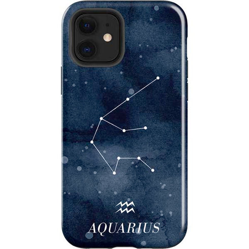 Aquarius Constellation iPhone 12 Impact Case