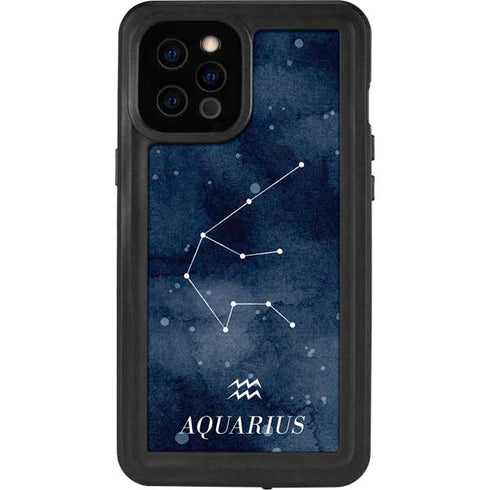 Aquarius Constellation iPhone 12 Pro Max Waterproof Case