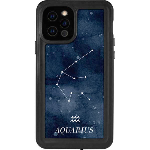 Aquarius Constellation iPhone 12 Pro Waterproof Case
