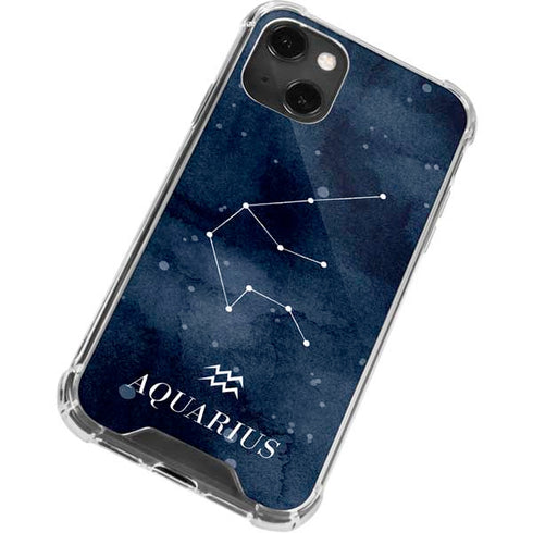 Aquarius Constellation iPhone 14 Plus Clear Case