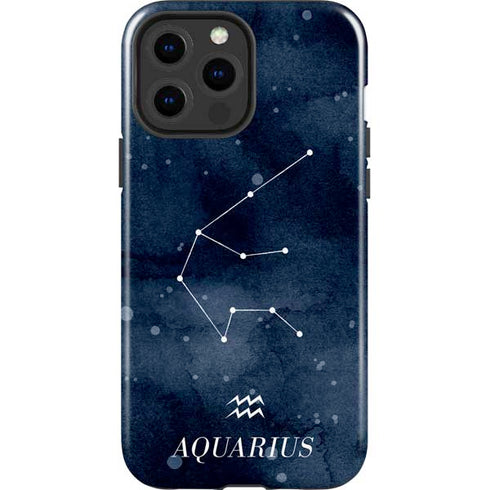 Aquarius Constellation iPhone 14 Pro Max Impact Case