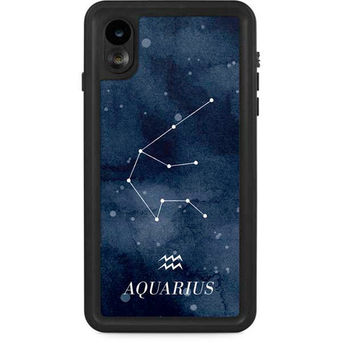 Aquarius Constellation iPhone XR Waterproof Case