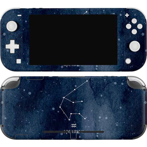 Aquarius Constellation Nintendo Switch Lite Skin