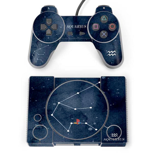 Aquarius Constellation PlayStation Classic Bundle Skin