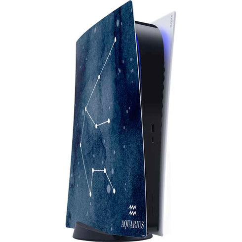 Aquarius Constellation PS5 Digital Edition Console Skin