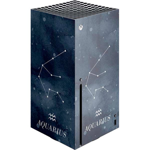 Aquarius Constellation Xbox Series X Console Skin