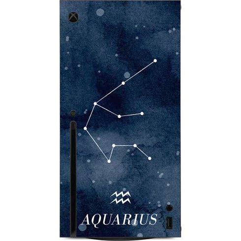 Aquarius Constellation Xbox Series X Console Skin