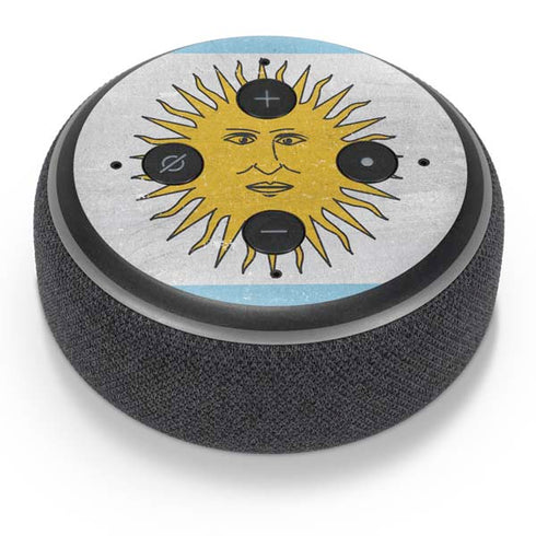 Argentina Flag Distressed Amazon Echo Dot Skin