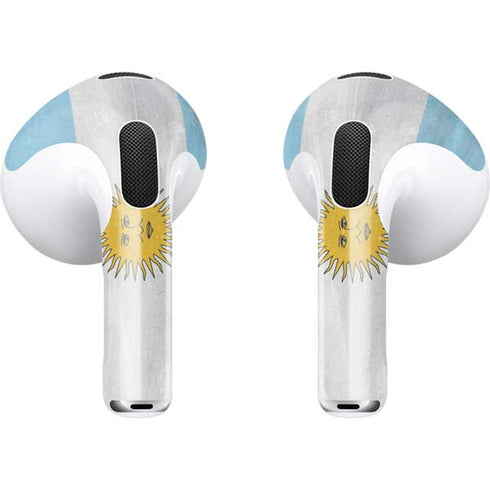 Argentina Flag Distressed Apple AirPods (3rd Gen 2021) Skin