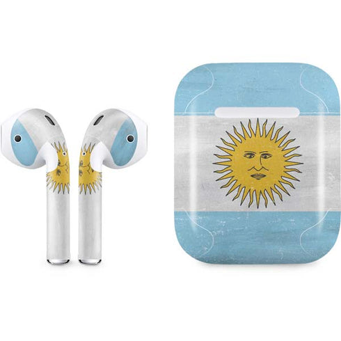 Argentina Flag Distressed Apple AirPods Skin