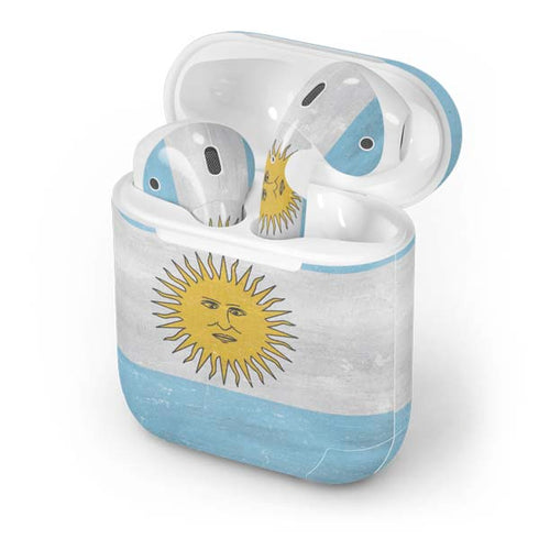 Argentina Flag Distressed Apple AirPods Skin