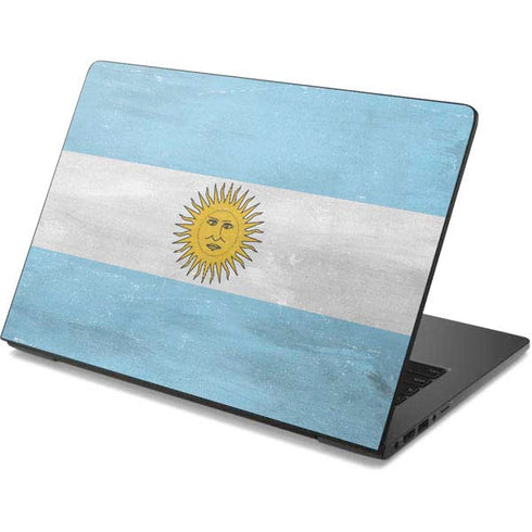 Argentina Flag Distressed Dell Chromebook Skin