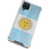 Argentina Flag Distressed Galaxy A12 Clear Case
