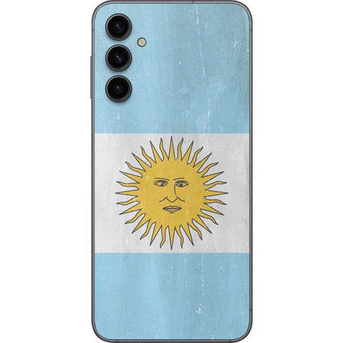 Argentina Flag Distressed Galaxy A14 5G Skin