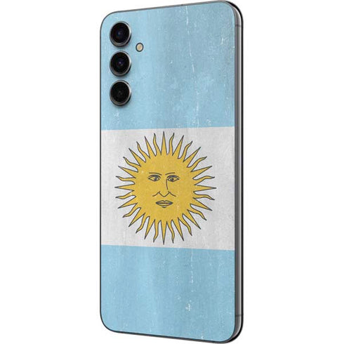Argentina Flag Distressed Galaxy A14 5G Skin