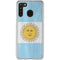 Argentina Flag Distressed Galaxy A21 Clear Case
