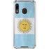 Argentina Flag Distressed Galaxy A30 Clear Case