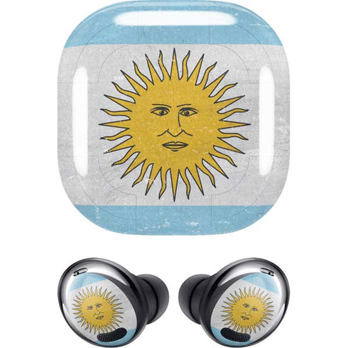 Argentina Flag Distressed Galaxy Buds Pro Skin