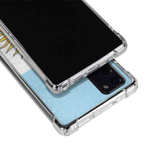 Argentina Flag Distressed Galaxy Note20 5G Clear Case