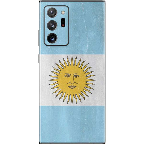 Argentina Flag Distressed Galaxy Note20 Ultra 5G Skin