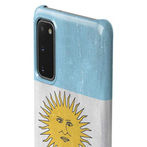 Argentina Flag Distressed Galaxy S20 Lite Case