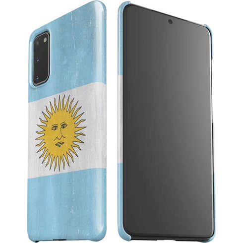 Argentina Flag Distressed Galaxy S20 Lite Case