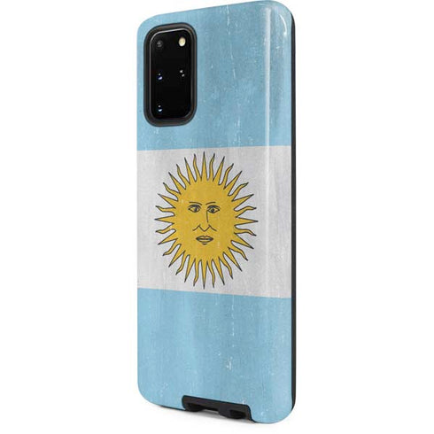 Argentina Flag Distressed Galaxy S20 Plus Pro Case