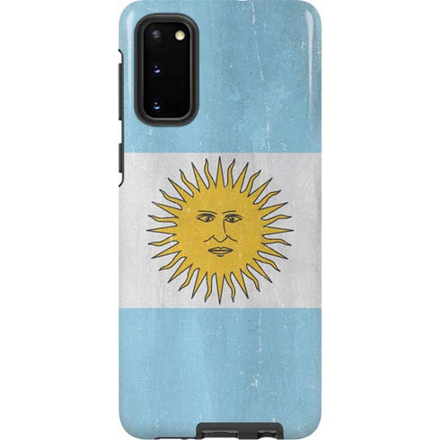 Argentina Flag Distressed Galaxy S20 Pro Case